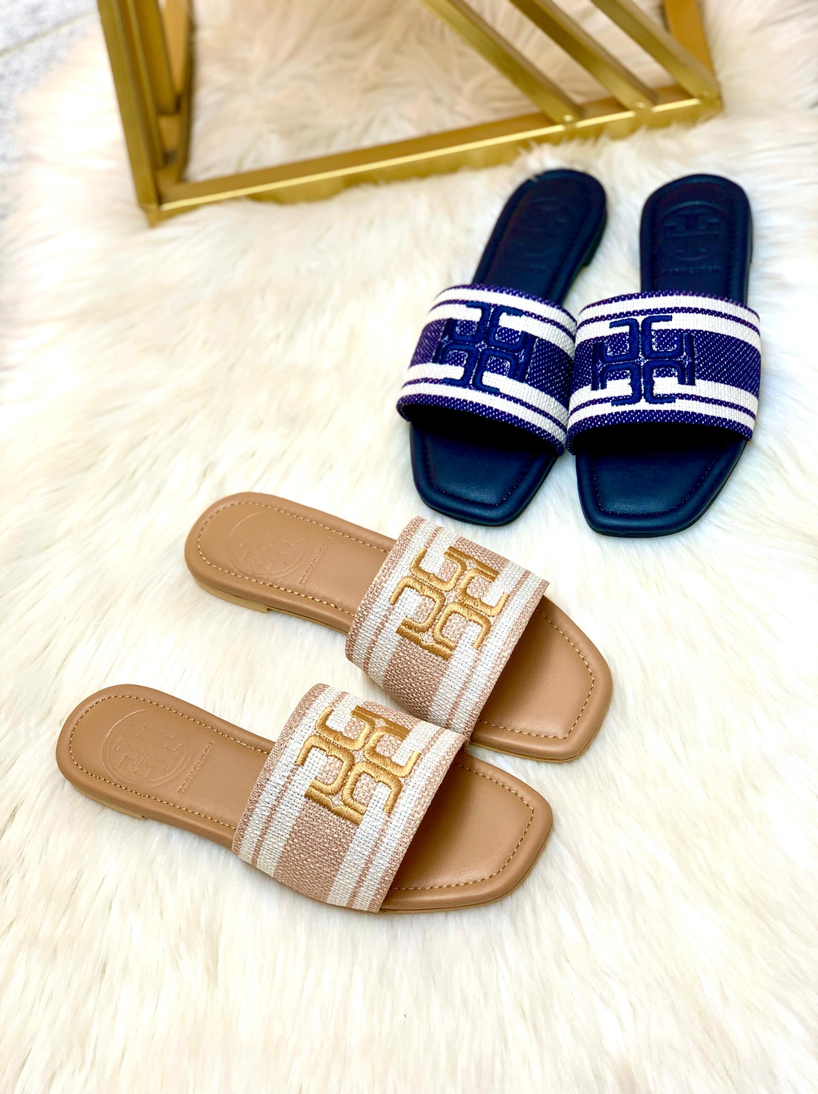 Tory Burch Embroidery Flat Slipper