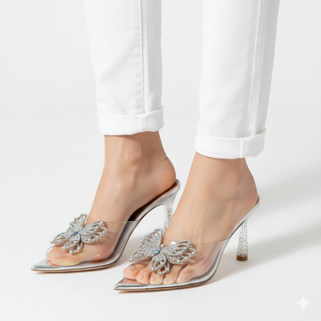 JIMMY CHOO Elegant Crystal-Detailed Heels