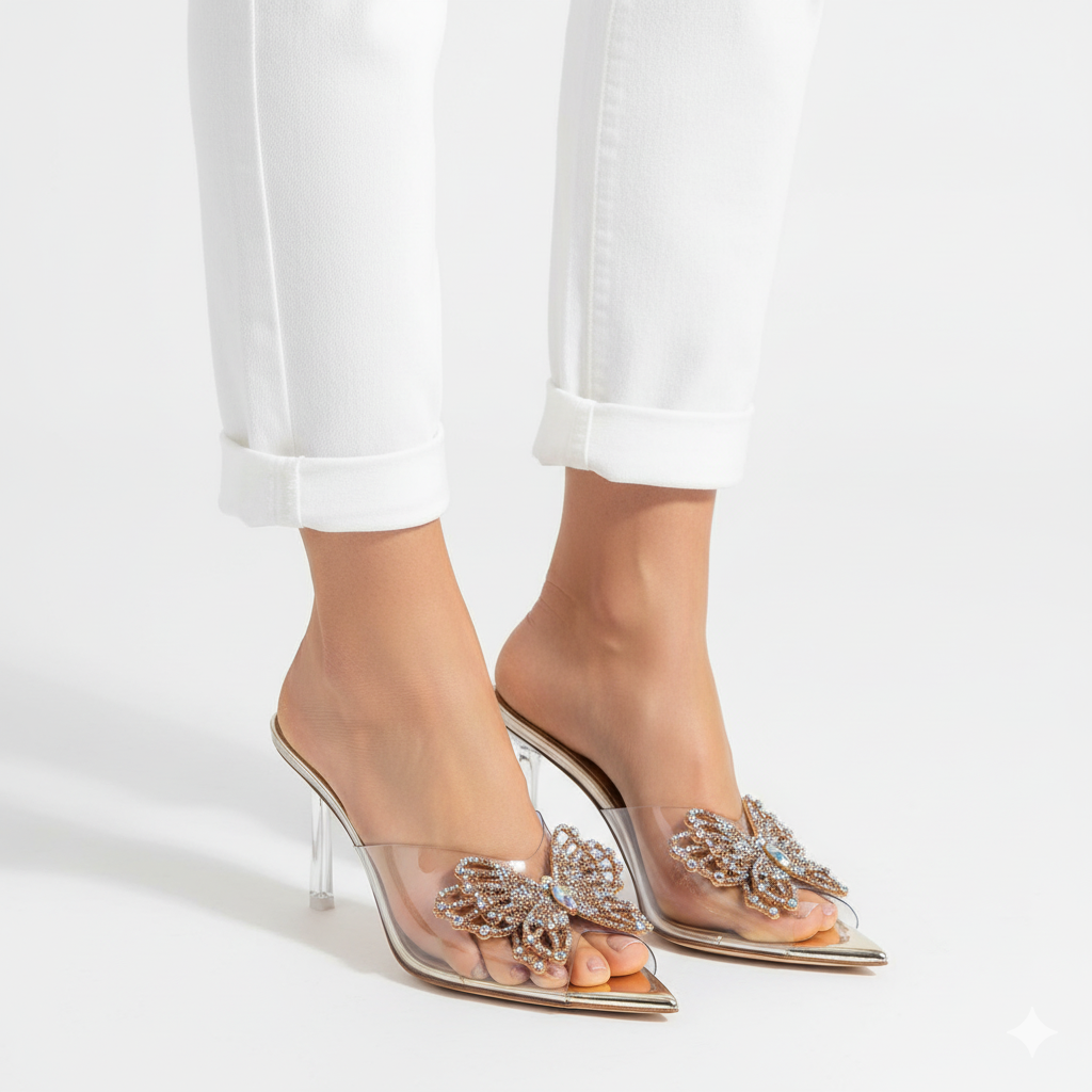 JIMMY CHOO Elegant Crystal-Detailed Heels