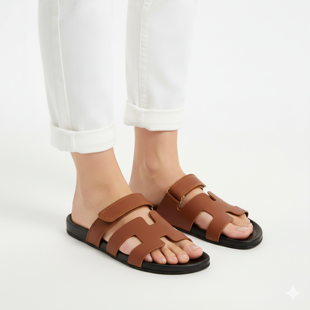 Chypre Soft Rubber Sole Sandals (Pink) 007