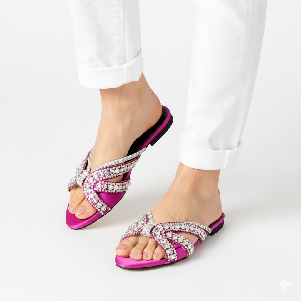 AQUAZZURA FLAT SLIDES