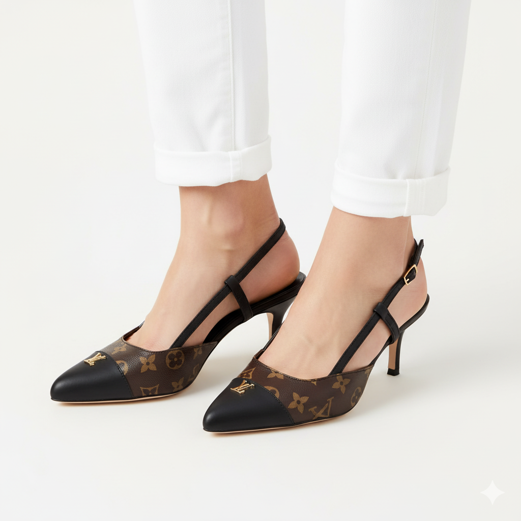 LV MONOGRAM HEELS