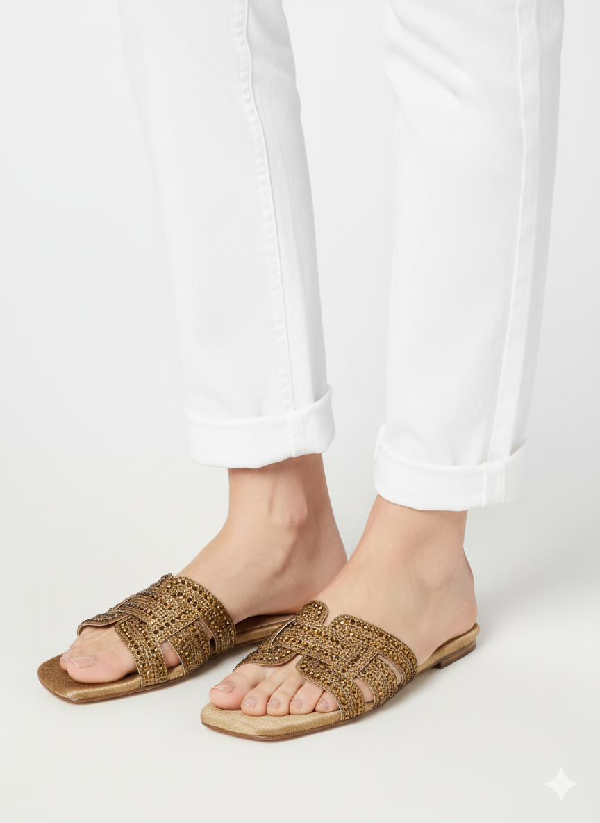 AQUAZZURA FLAT SLIPPERS