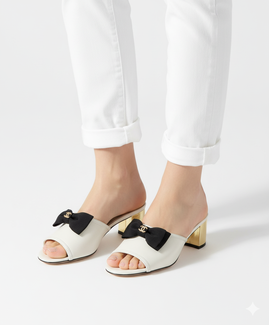 CHANEL BOW HEEL