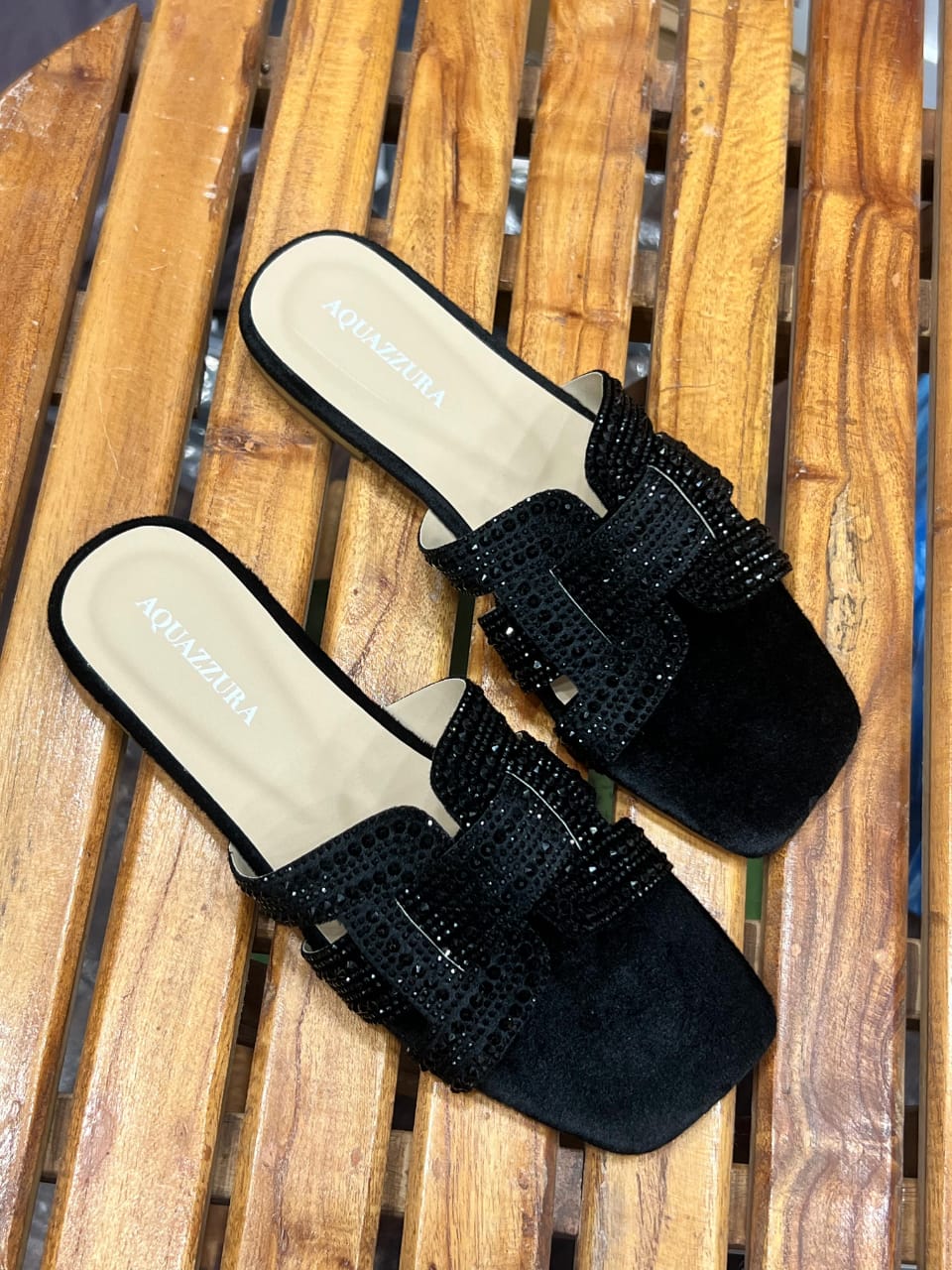 AQUAZZURA FLAT SLIPPERS