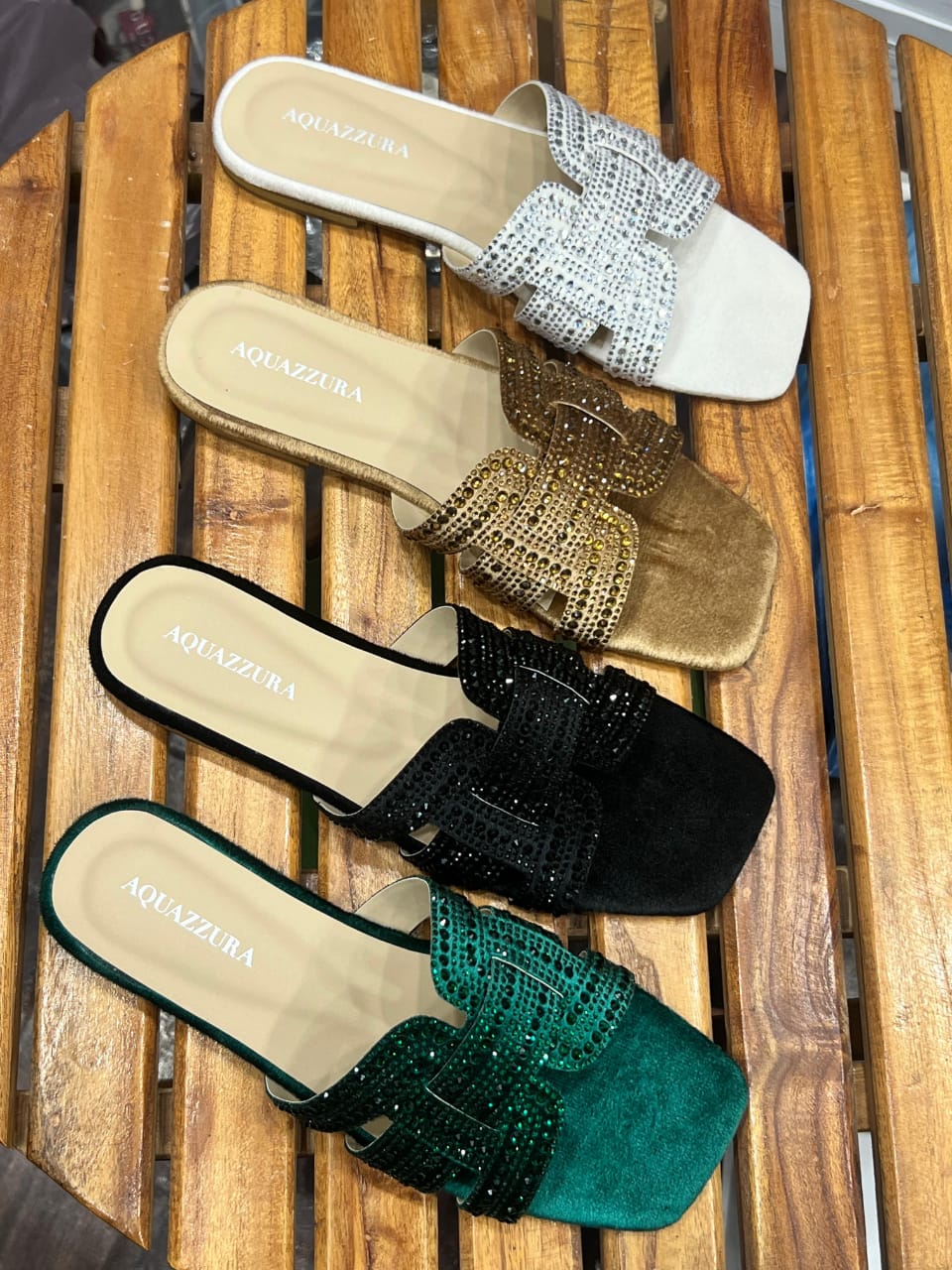 AQUAZZURA FLAT SLIPPERS