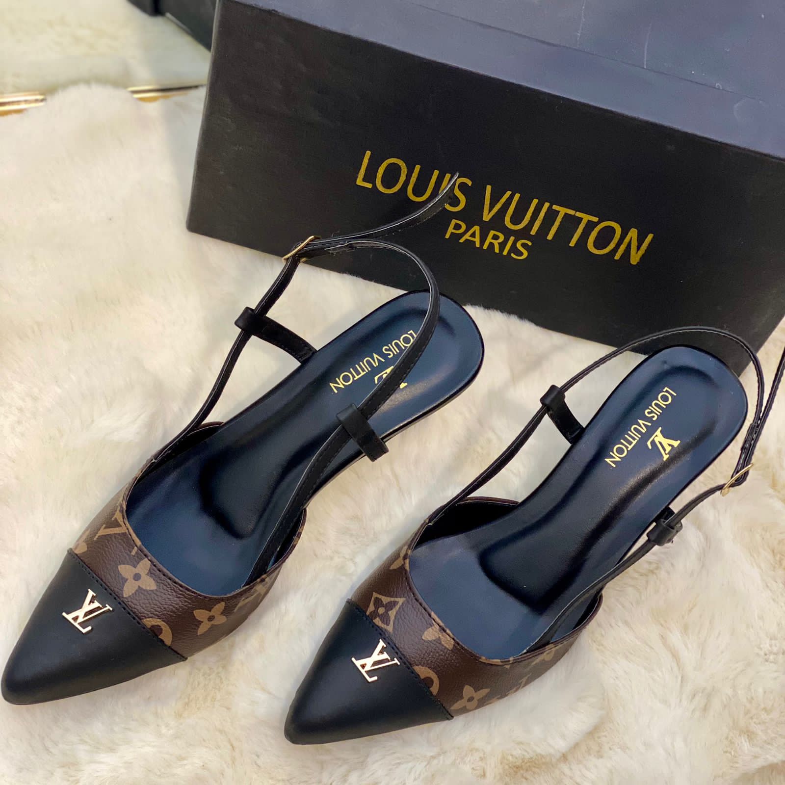 LV MONOGRAM HEELS