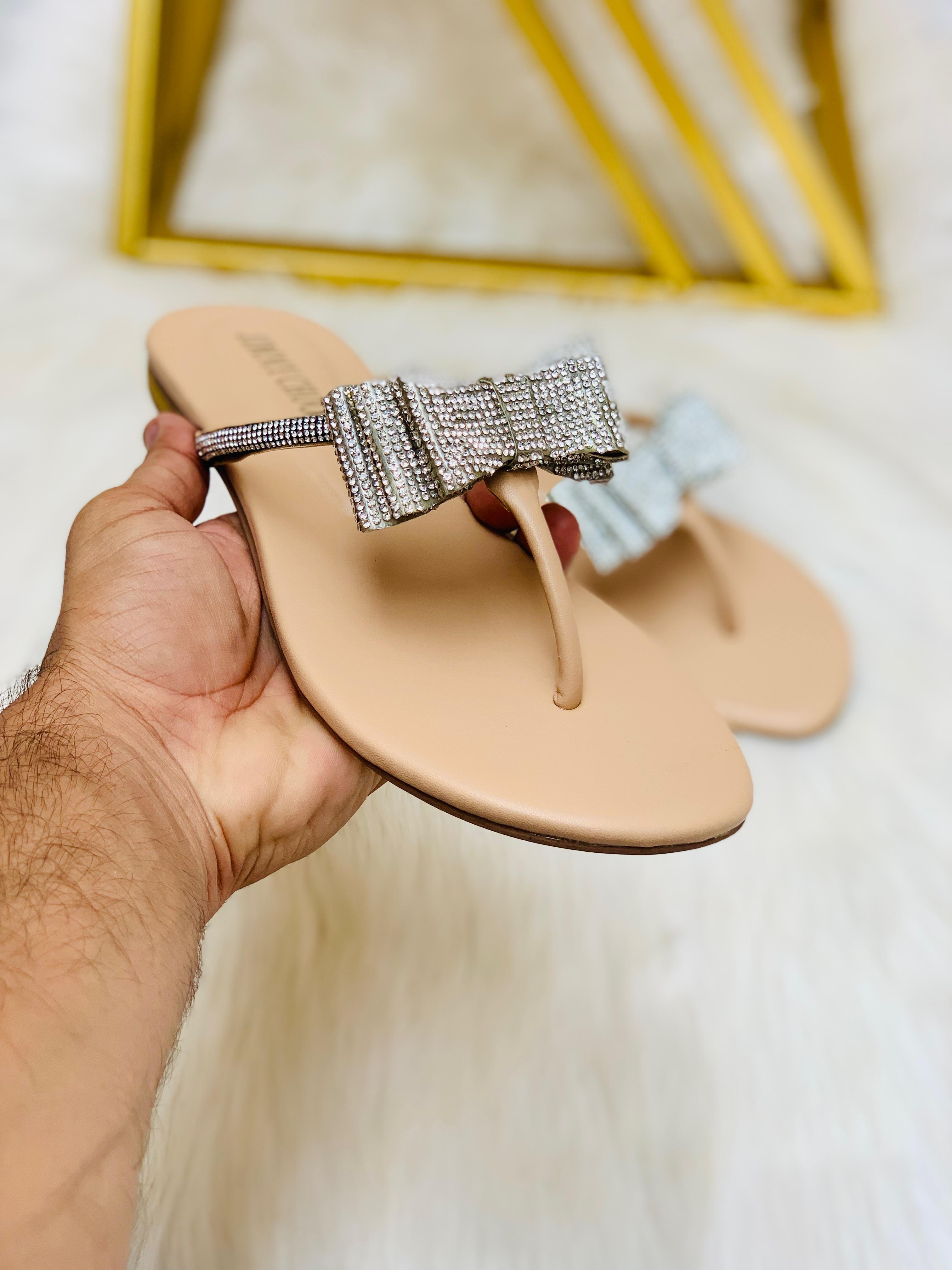 JIMMY CHOO BOW SLIPPER