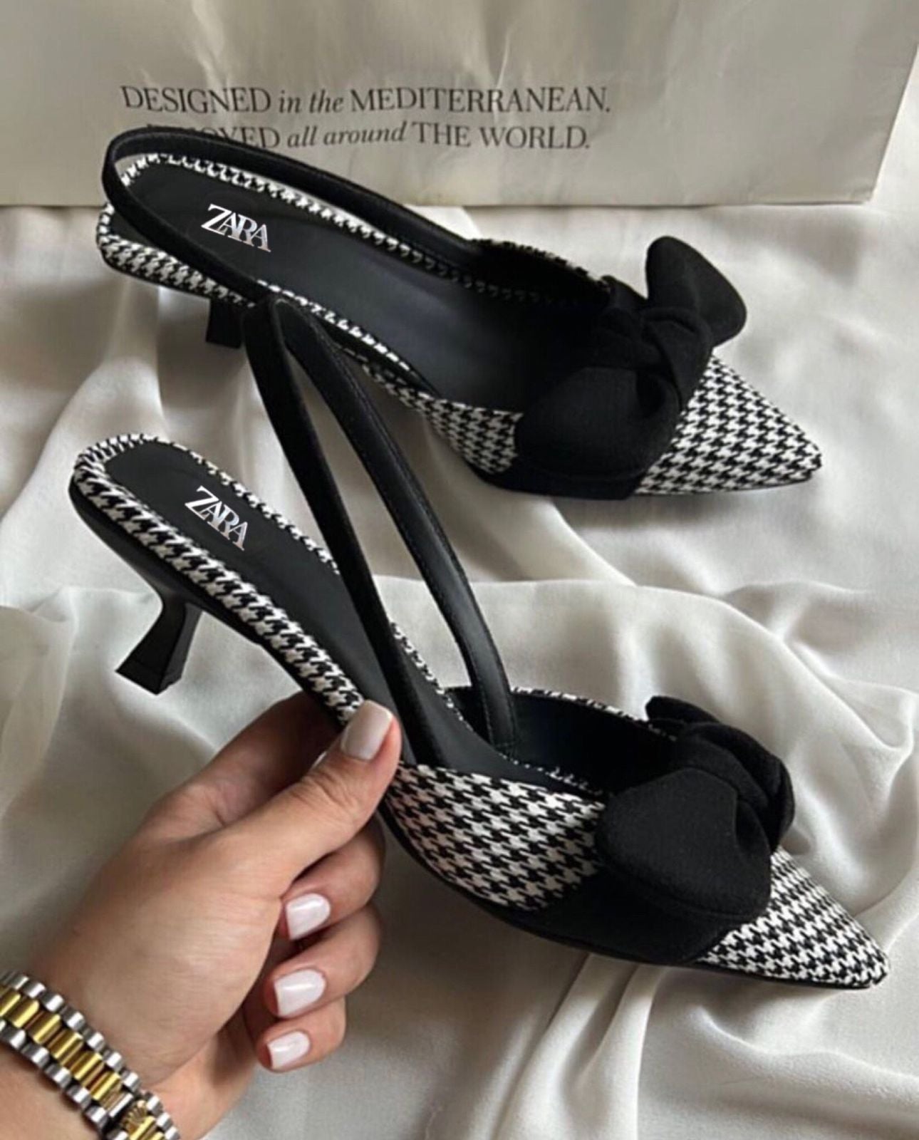 ZARA BOW HEEL