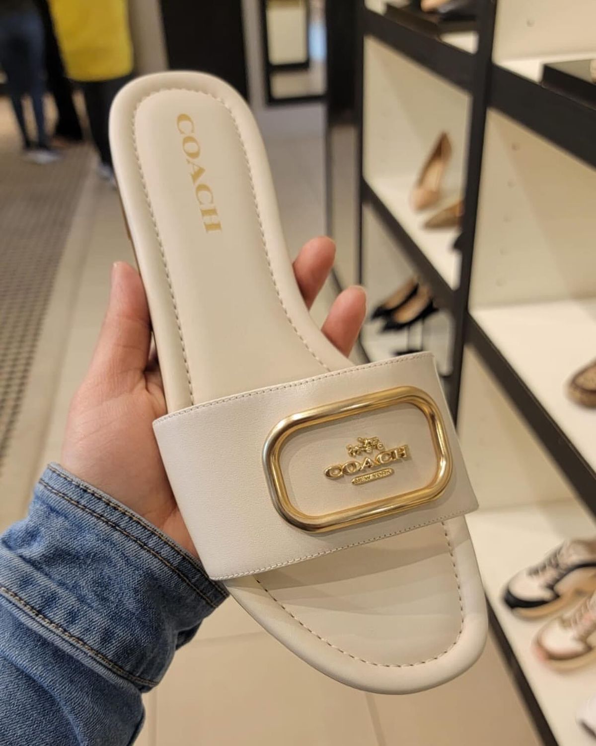 Fioure Luxury Logo Plaque Slide Sandals