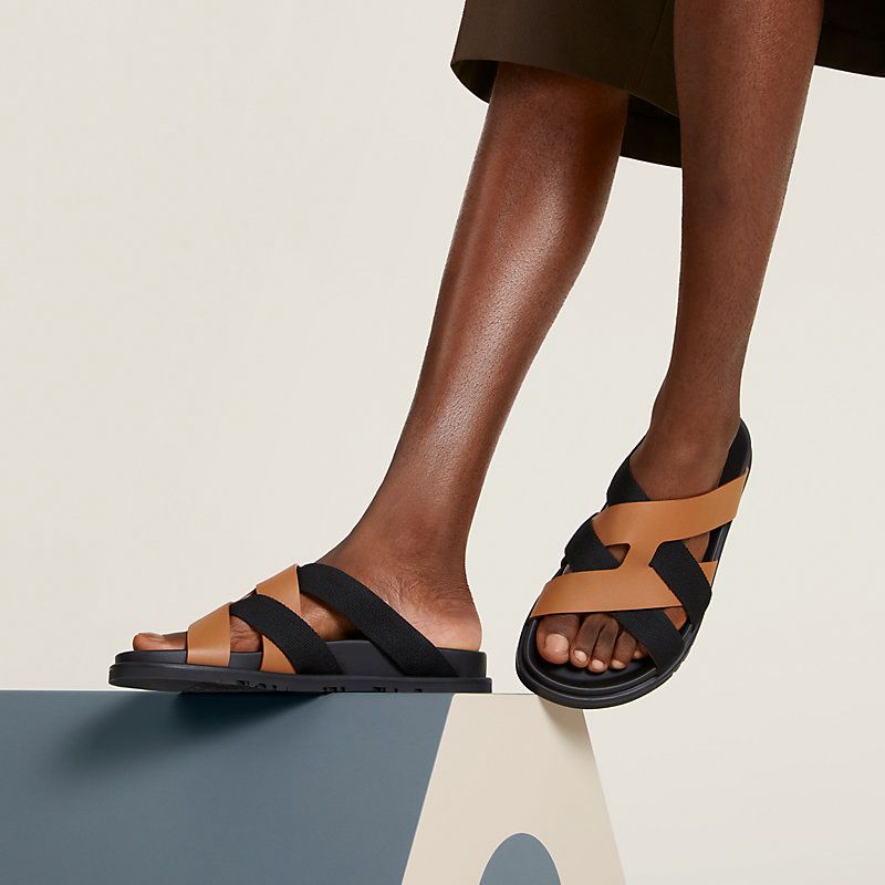 Fioure Luxury Crossover Strap Slide Sandals