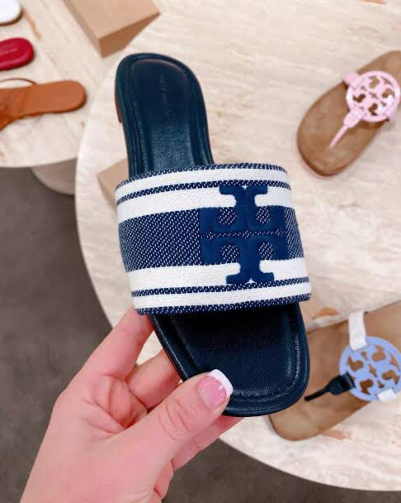 Tory Burch Embroidery Flat Slipper