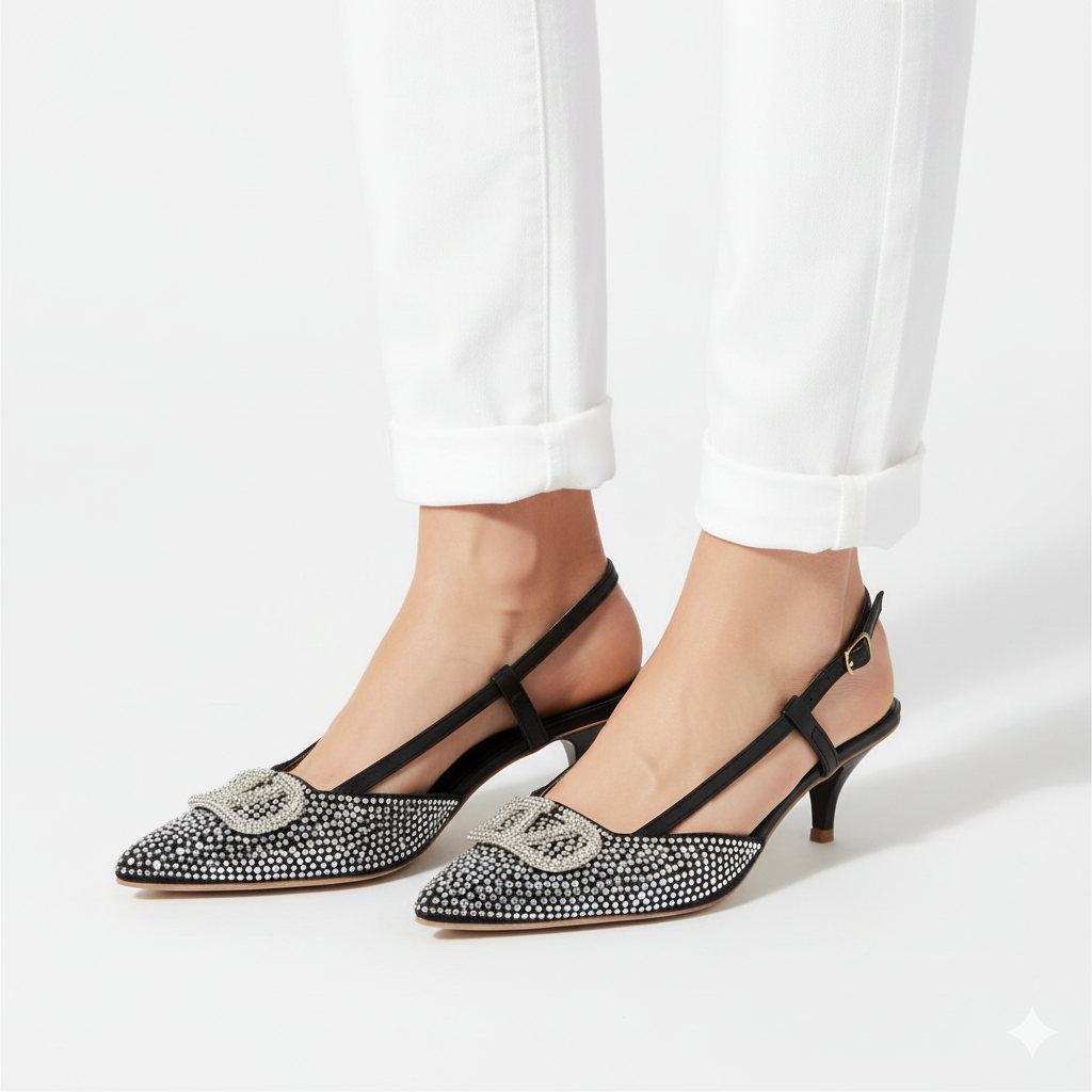 VALENTINO STONE HEELS