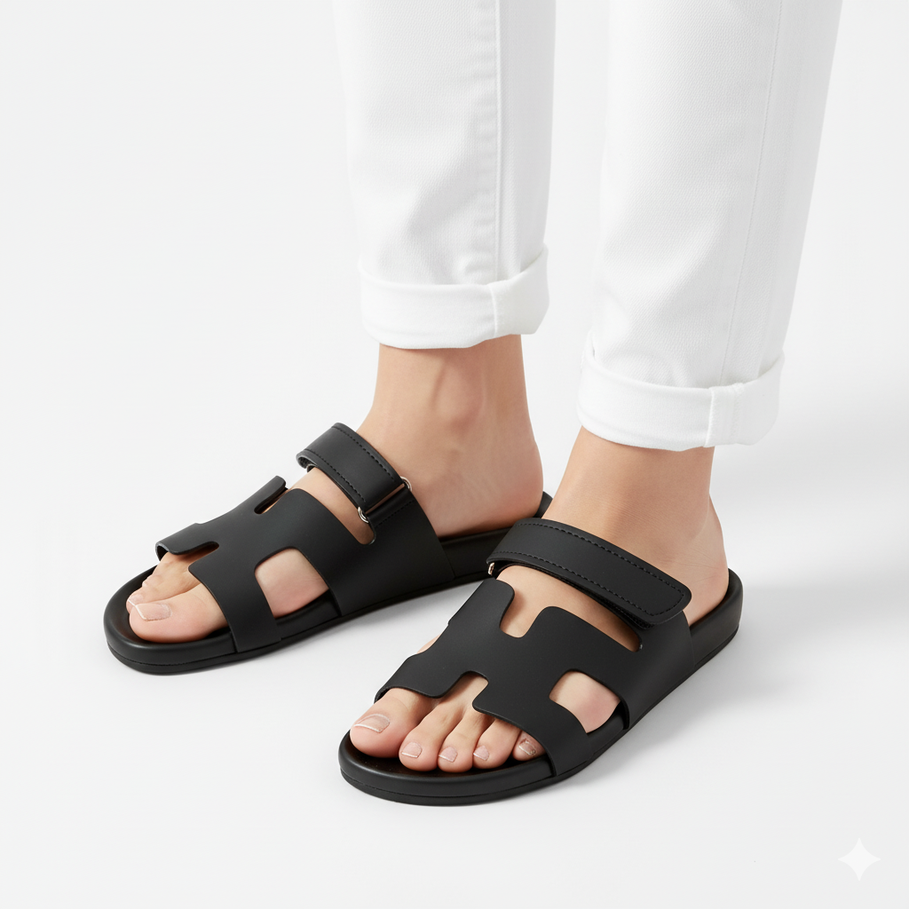 Chypre Soft Rubber Sole Sandals (Pink) 007