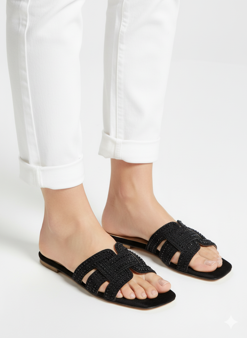 AQUAZZURA FLAT SLIPPERS