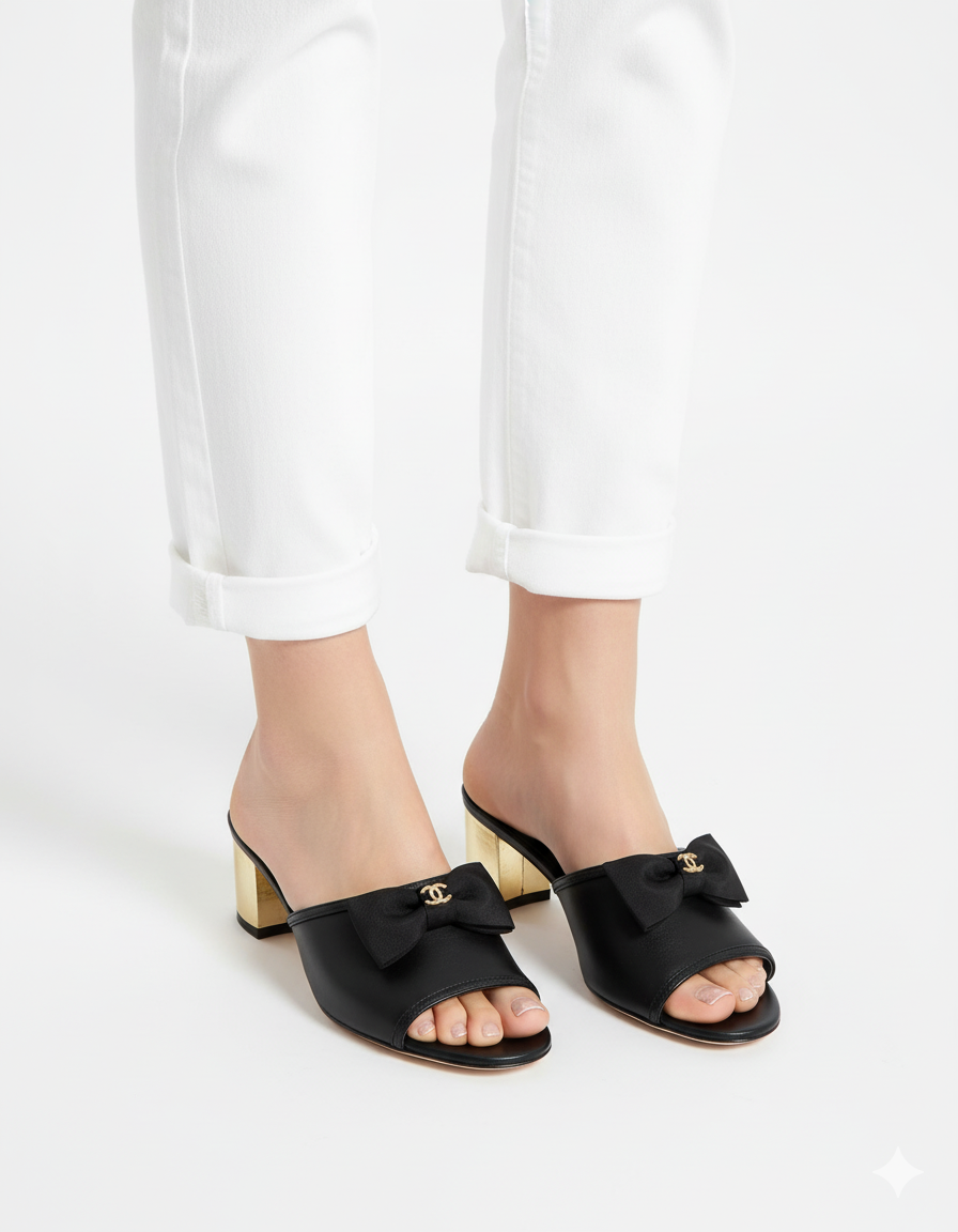 CHANEL BOW HEEL