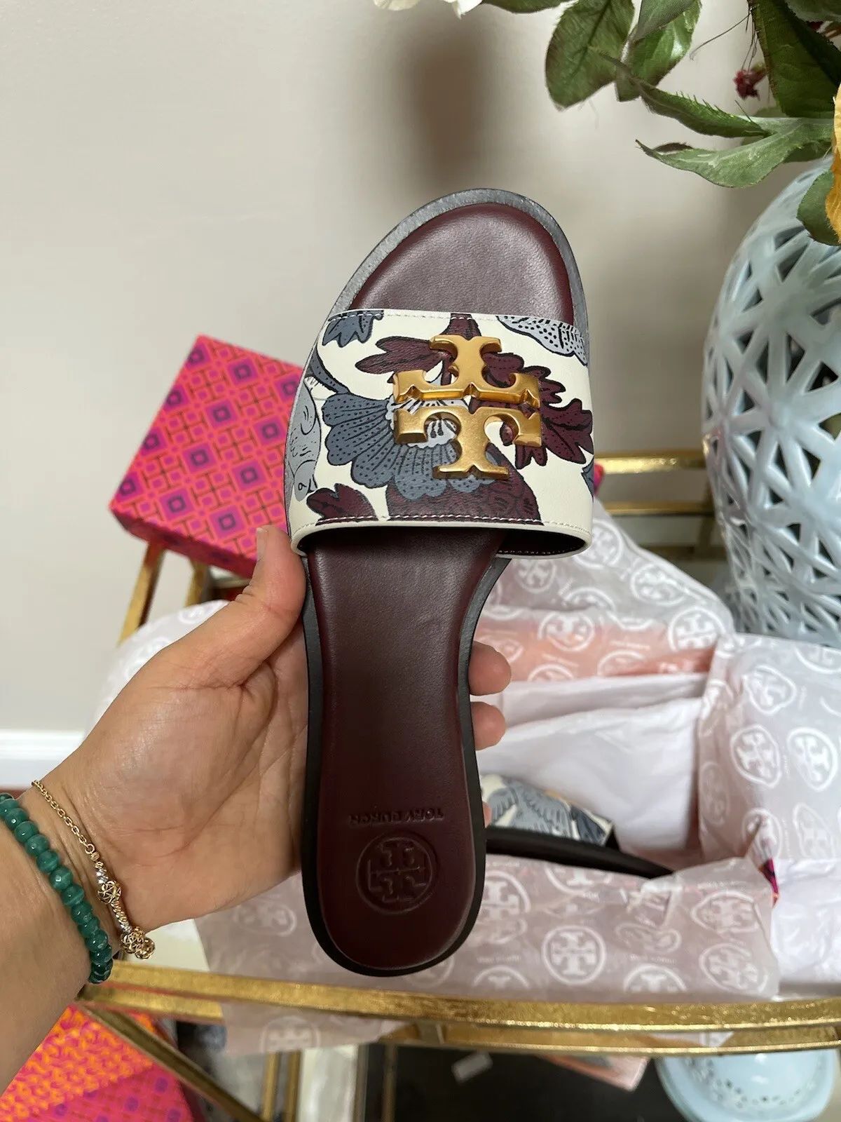 TORY-BURCH FLAT SLIPPERS