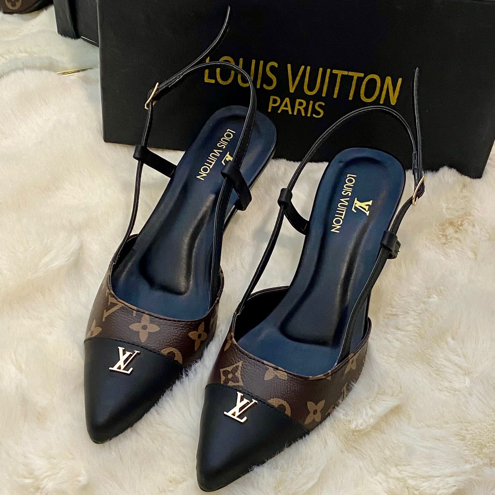 LV MONOGRAM HEELS
