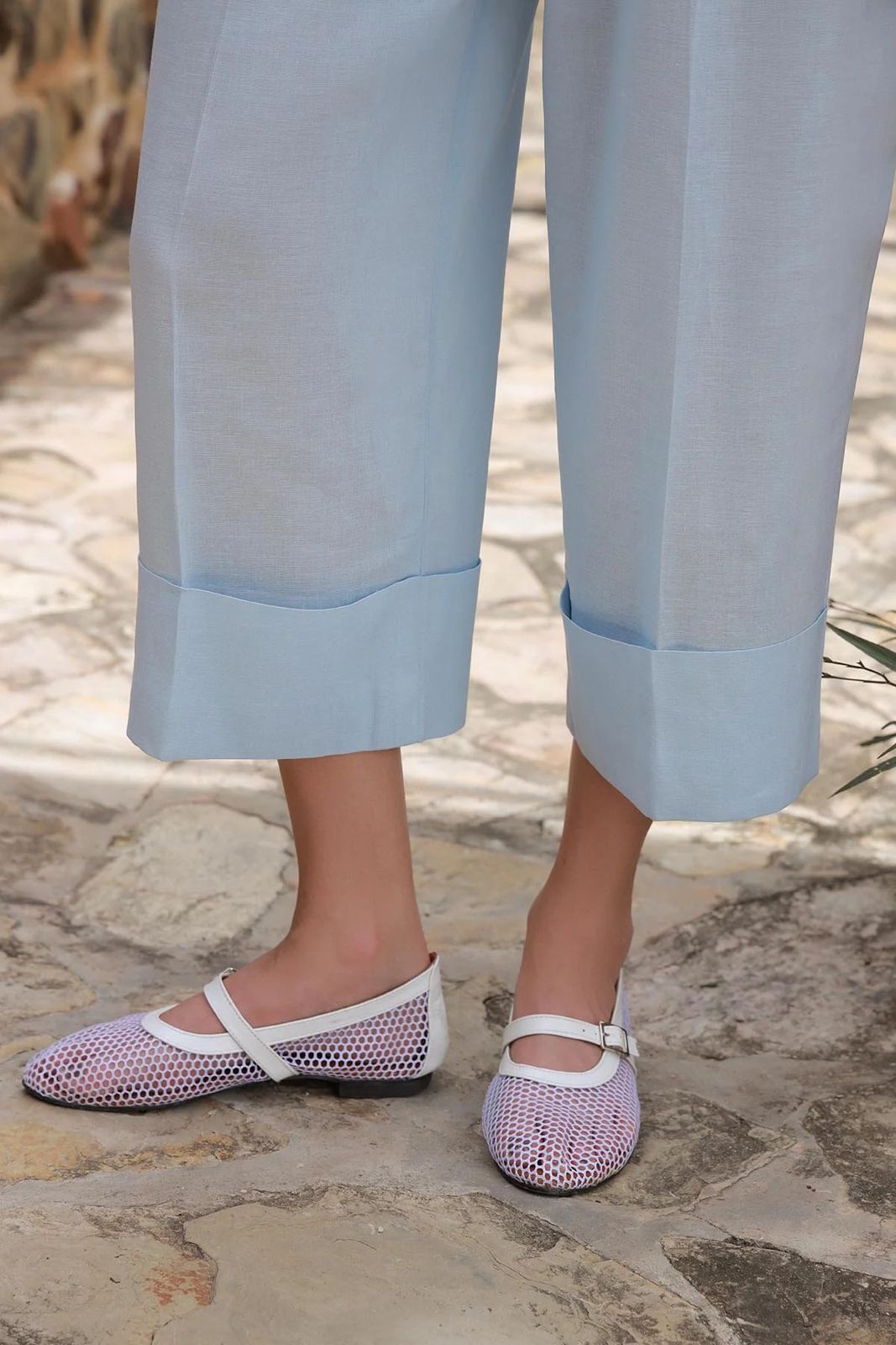 Fioure Luxury Breathable Mesh Mary Jane Flats