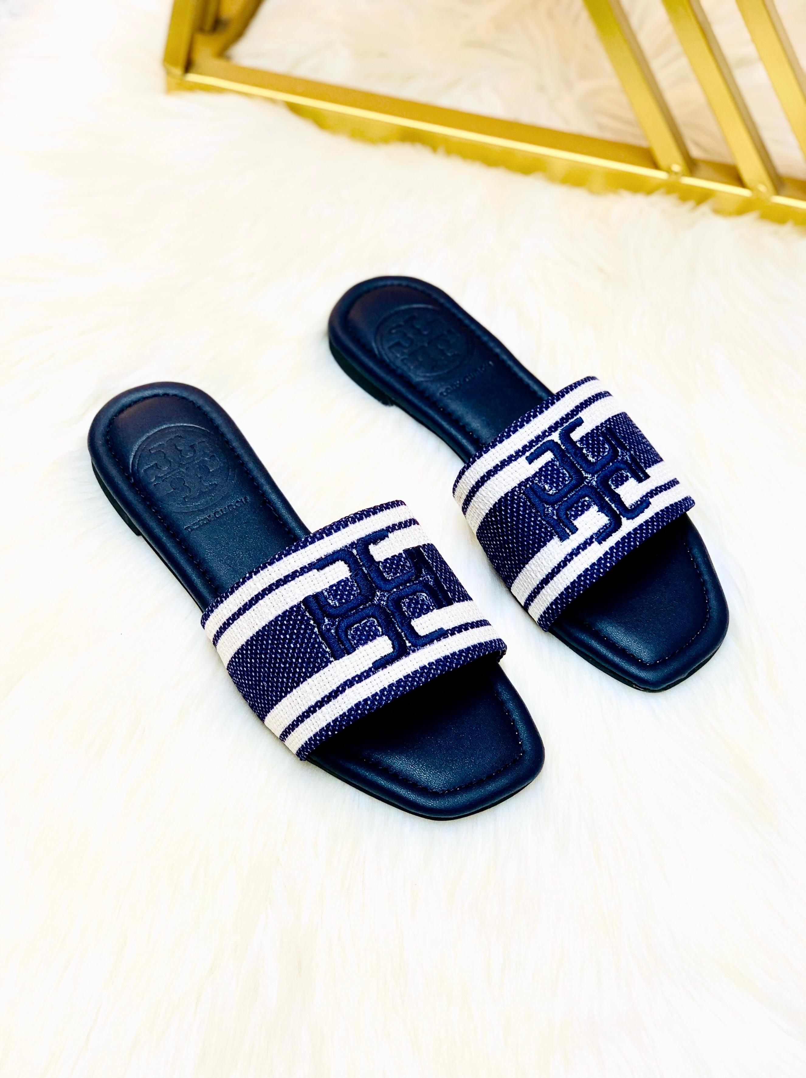 Tory Burch Embroidery Flat Slipper