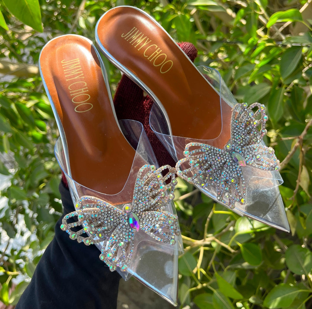 JIMMY CHOO Elegant Crystal-Detailed Heels