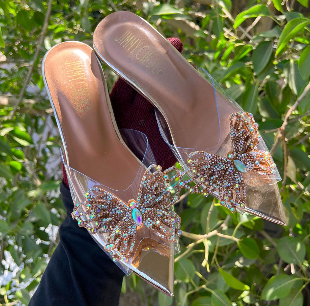 JIMMY CHOO Elegant Crystal-Detailed Heels